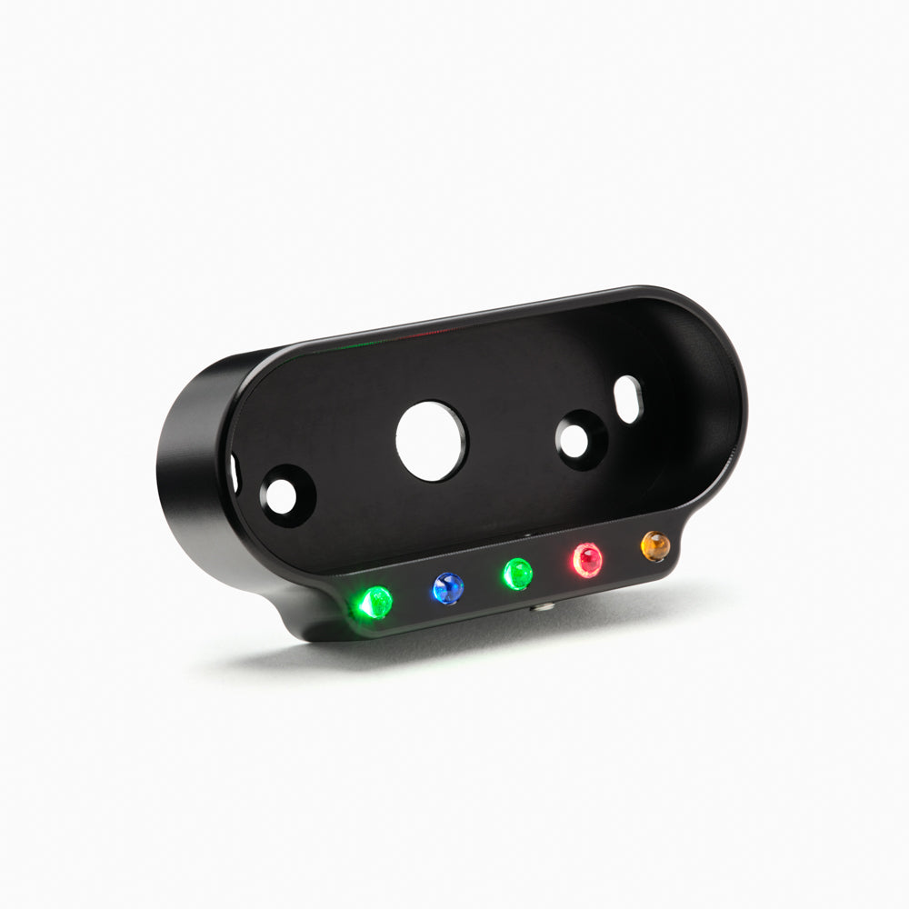 Mount with Indicator Lights ("Combi Frame") for motoscope mini, Black