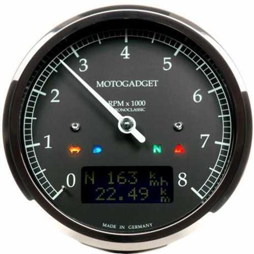 Motogadget Chronoclassic, Polished Bezel, DarkEdition