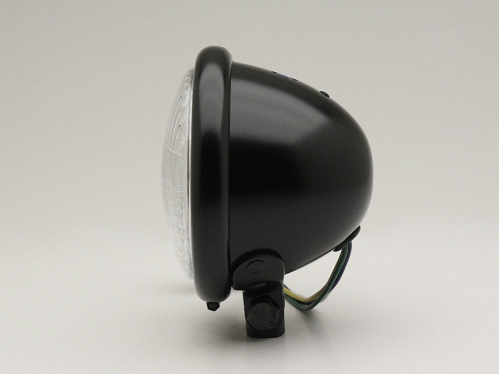 Headlight, 4.5" Bottom-mount, Black, DOT
