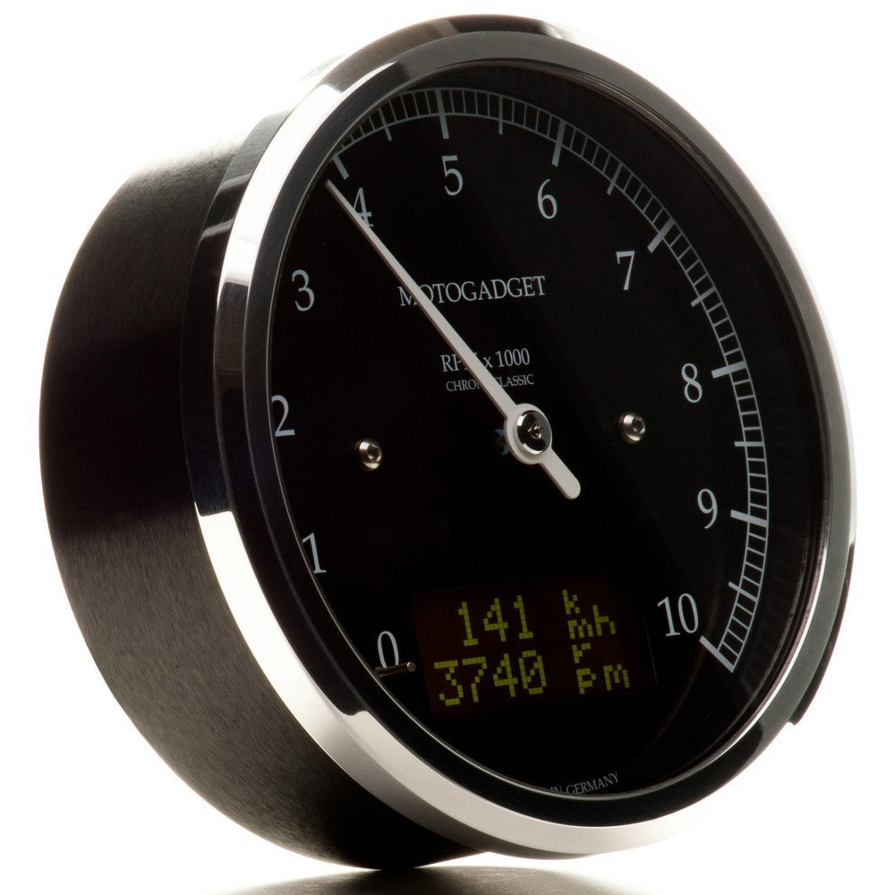 Motogadget Chronoclassic, Polished Bezel, DarkEdition