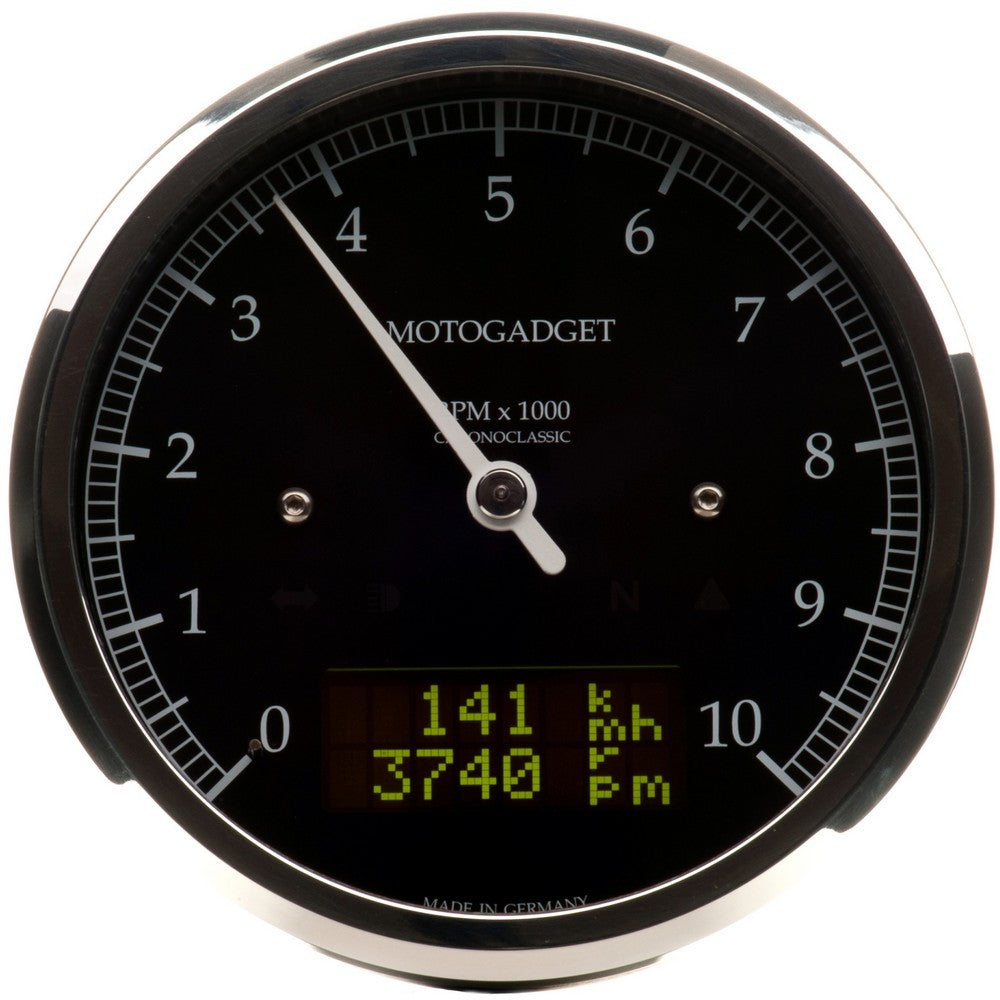 Motogadget Chronoclassic, Polished Bezel, DarkEdition